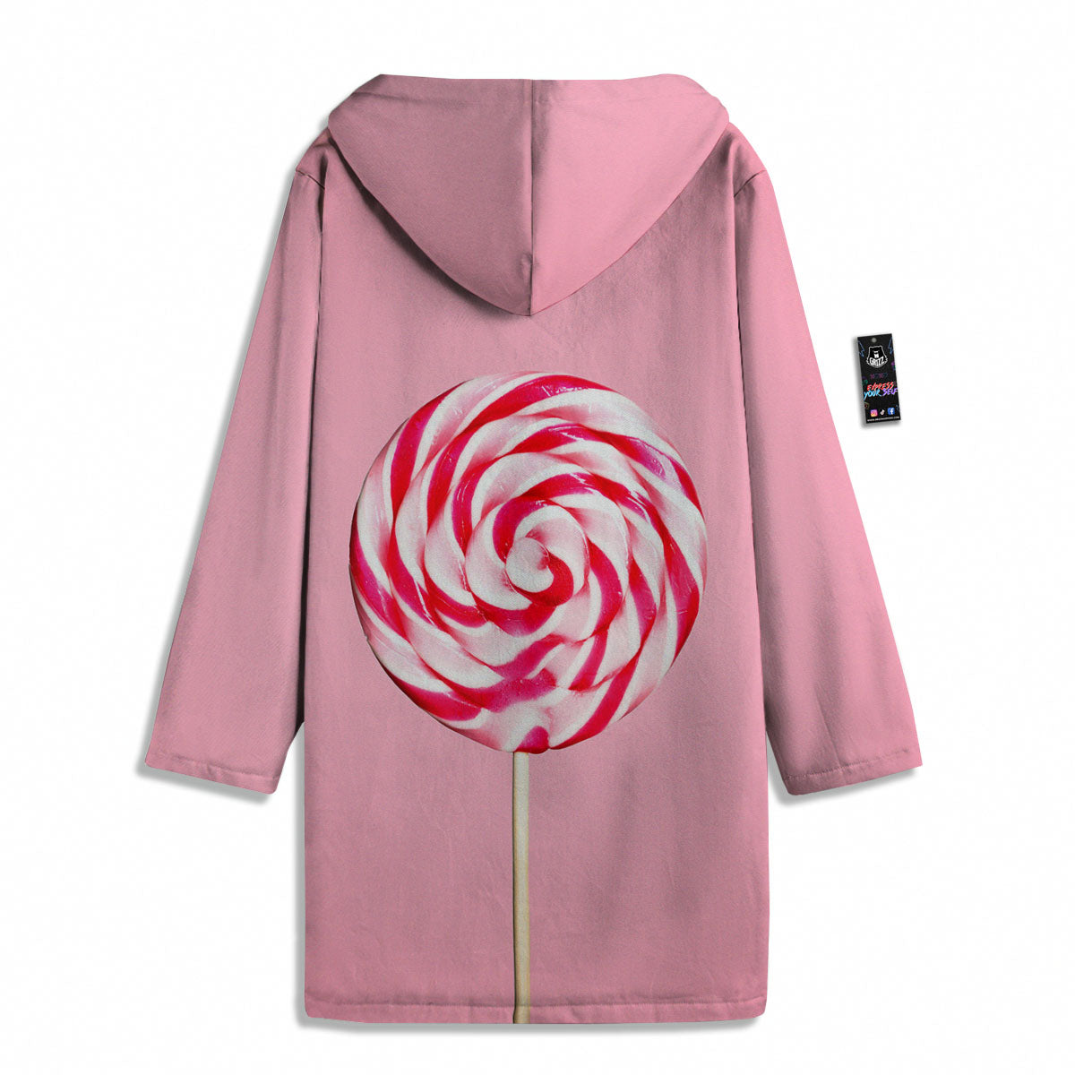 Lollipop Retro Print Men's Windbreaker Jacket-grizzshop