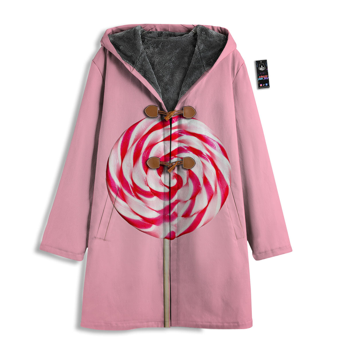 Lollipop Retro Print Men's Windbreaker Jacket-grizzshop
