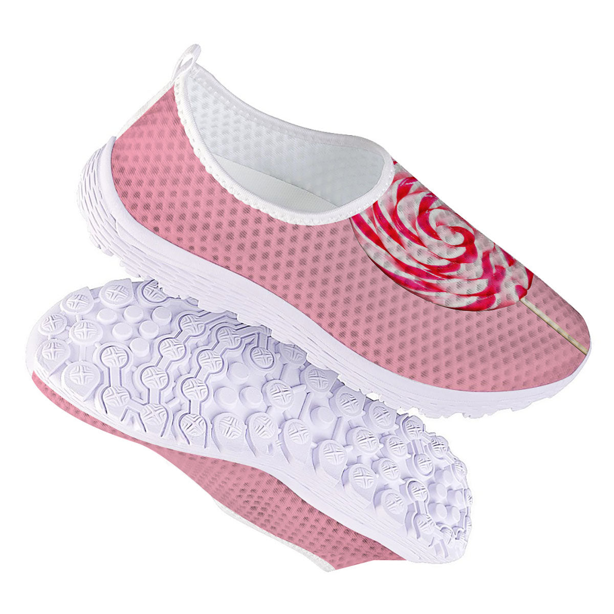 Lollipop Retro Print Nurse Shoes-grizzshop