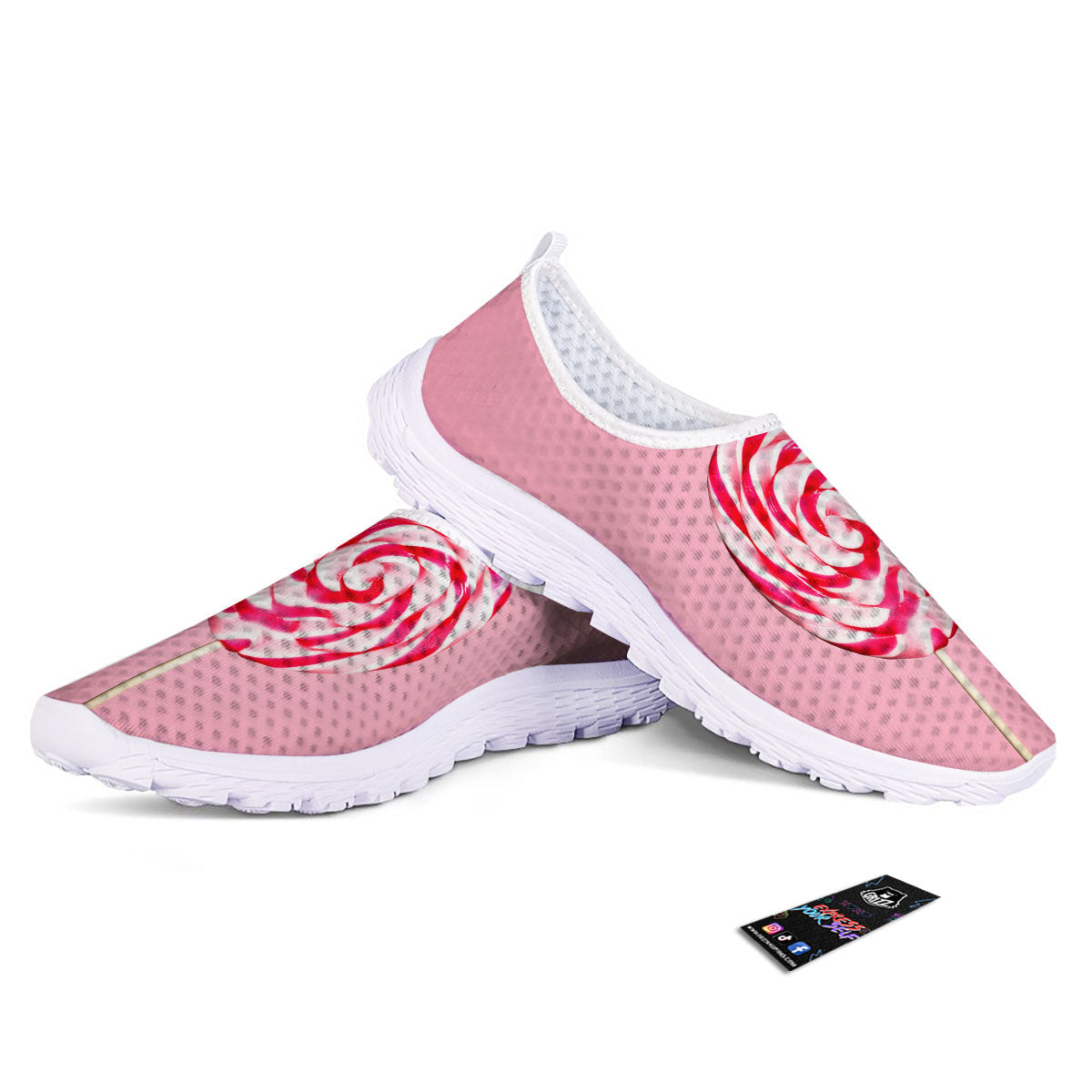 Lollipop Retro Print Nurse Shoes-grizzshop