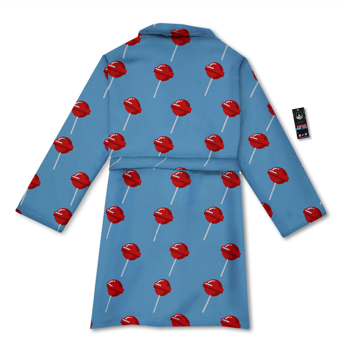 Lollipop Retro Print Pattern Bathrobe-grizzshop