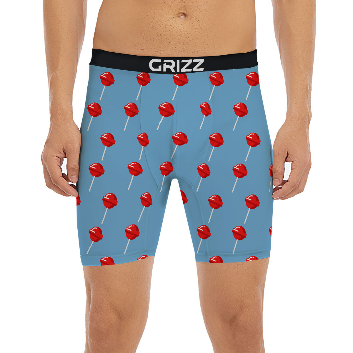 Lollipop Retro Print Pattern Boxer Briefs-grizzshop