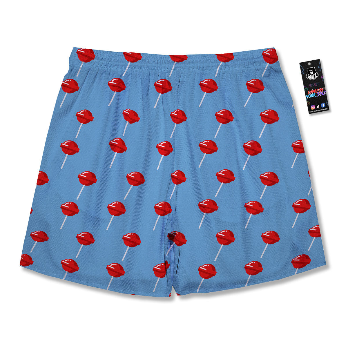 Lollipop Retro Print Pattern Men's Running Shorts-grizzshop