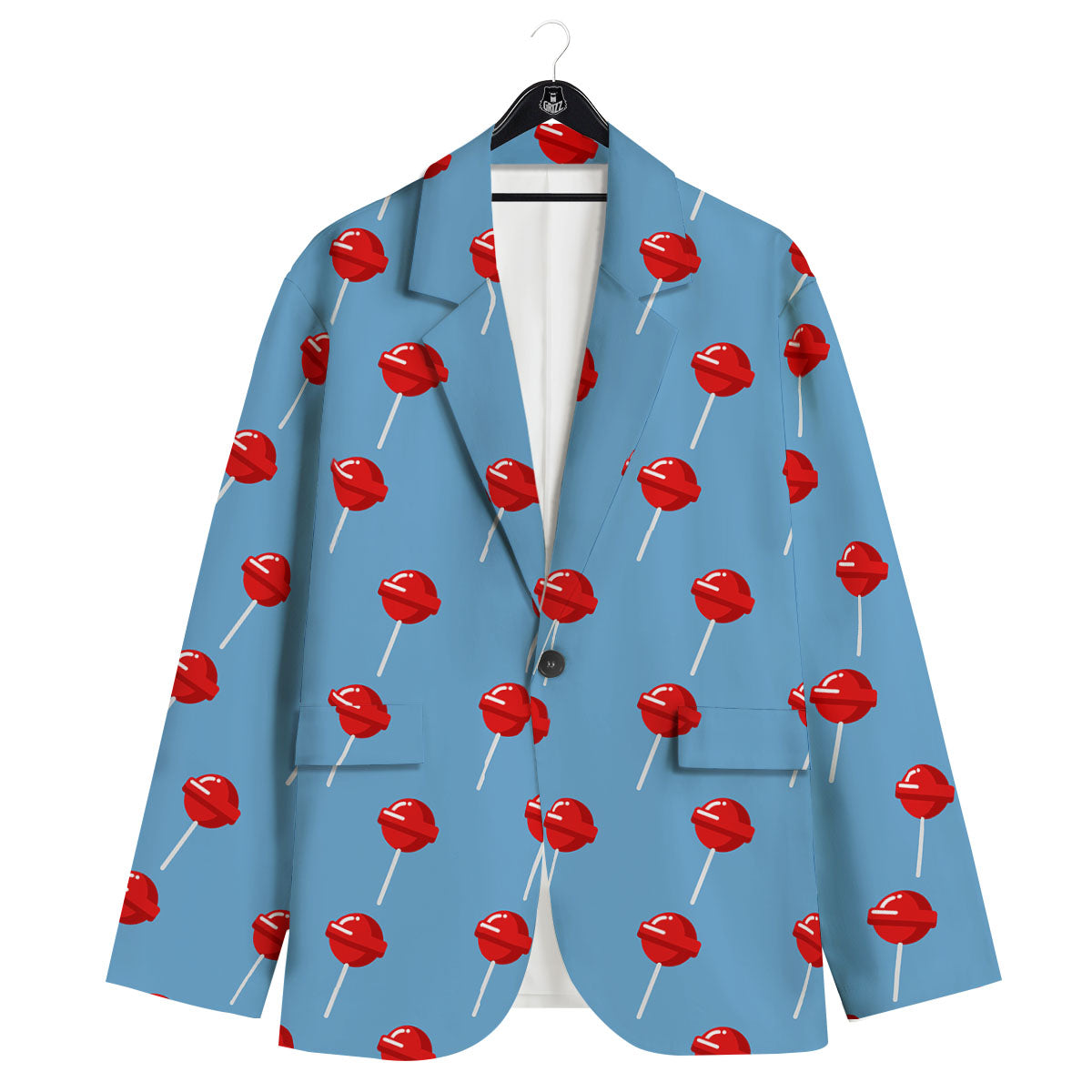 Lollipop Retro Print Pattern Men's Sport Coat-grizzshop