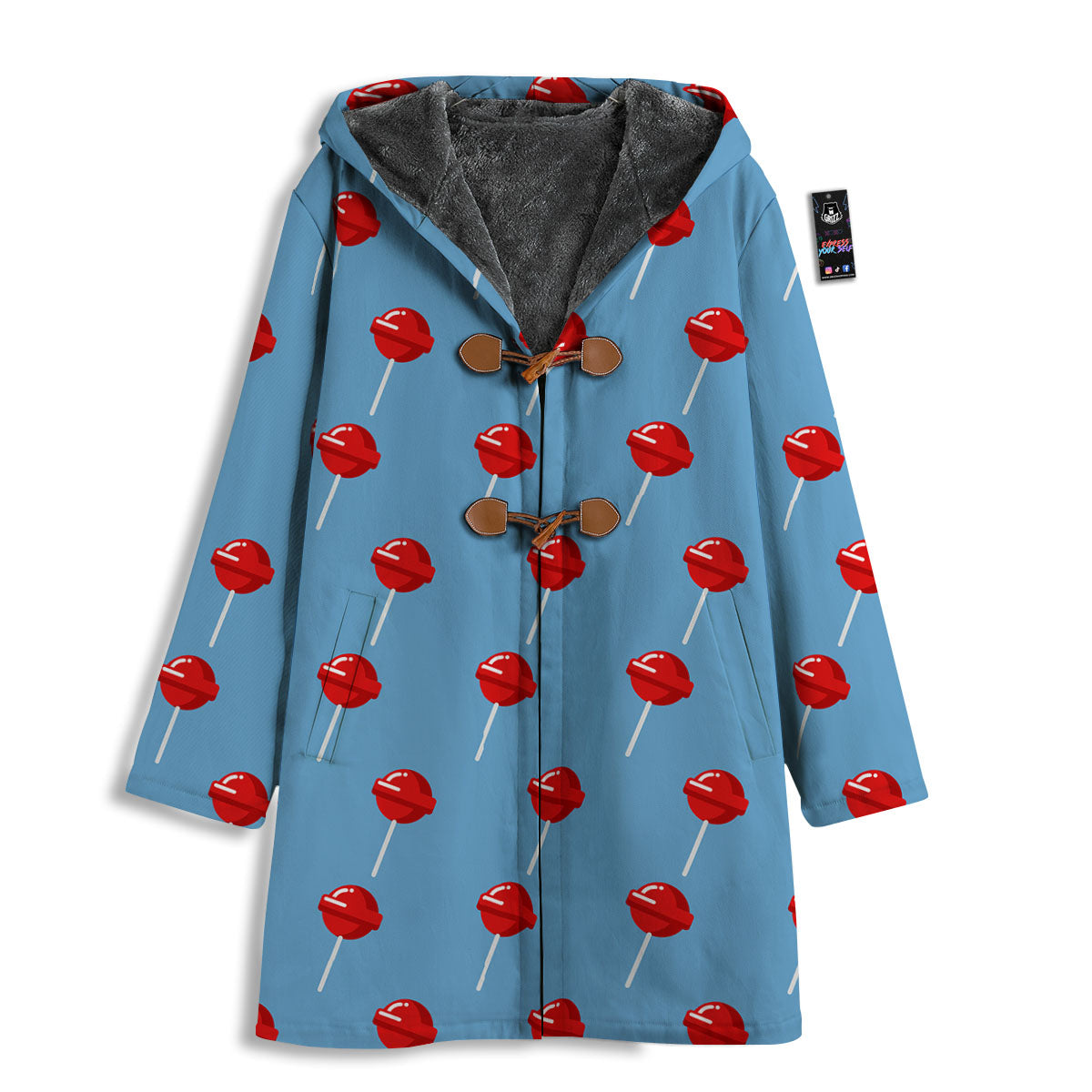 Lollipop Retro Print Pattern Men's Windbreaker Jacket-grizzshop