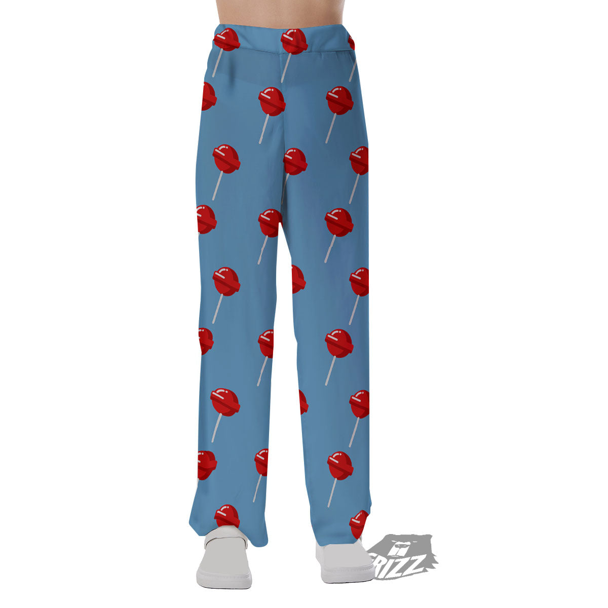 Lollipop Retro Print Pattern Pajama Pants-grizzshop