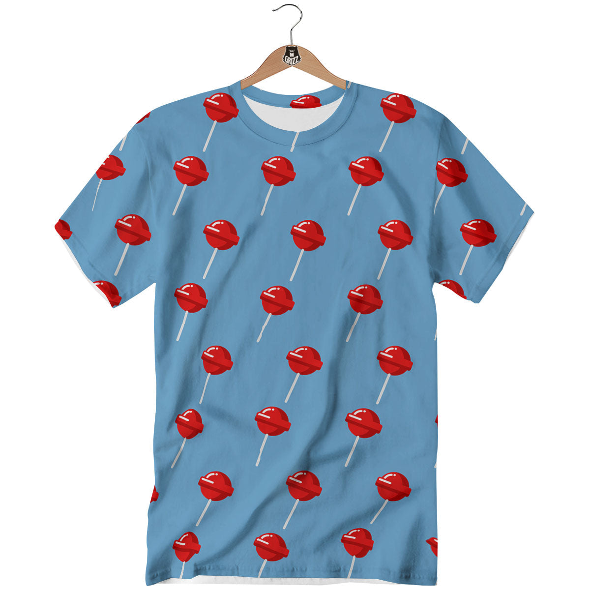 Lollipop Retro Print Pattern T-Shirt-grizzshop