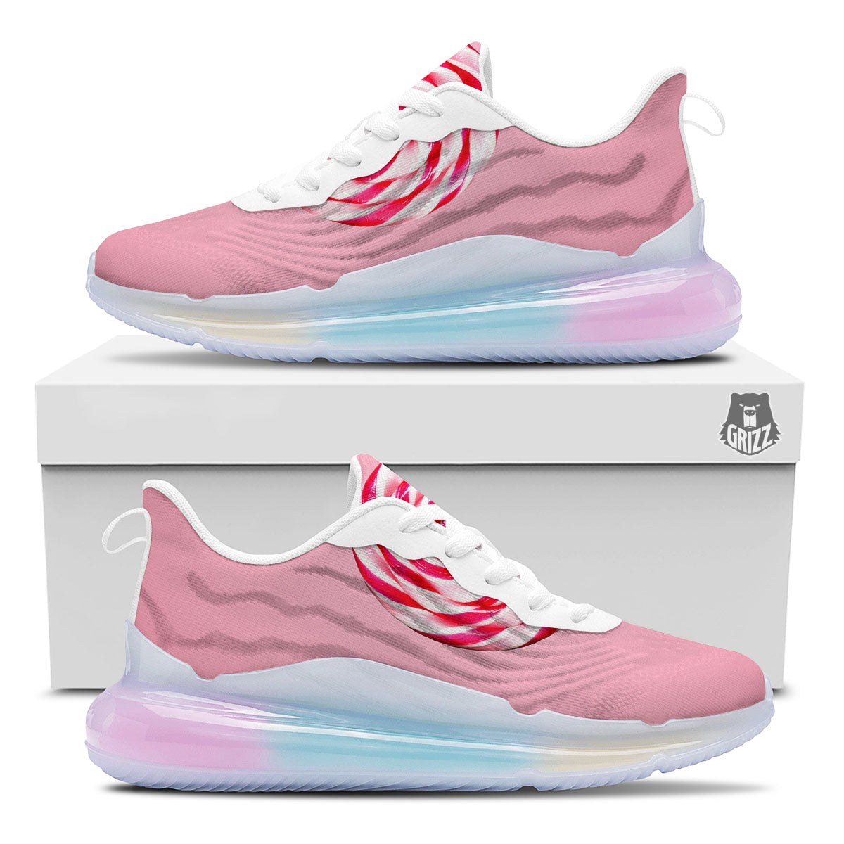 Lollipop Retro Print Running Sneakers-grizzshop
