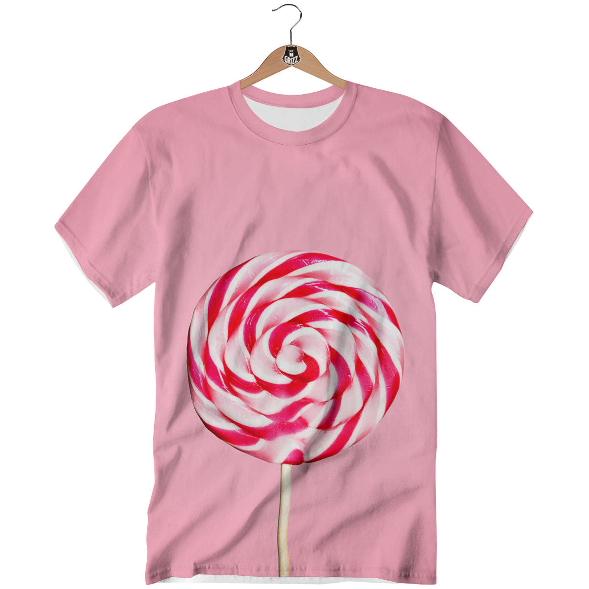 Lollipop Retro Print T-Shirt-grizzshop