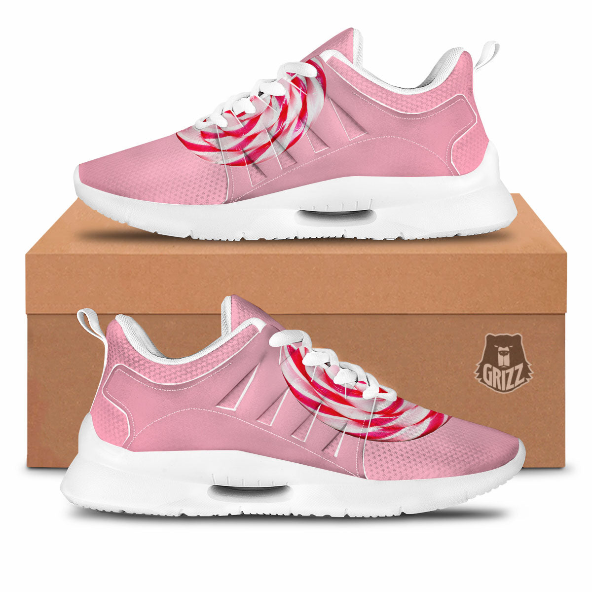 Lollipop Retro Print Tennis Shoes-grizzshop