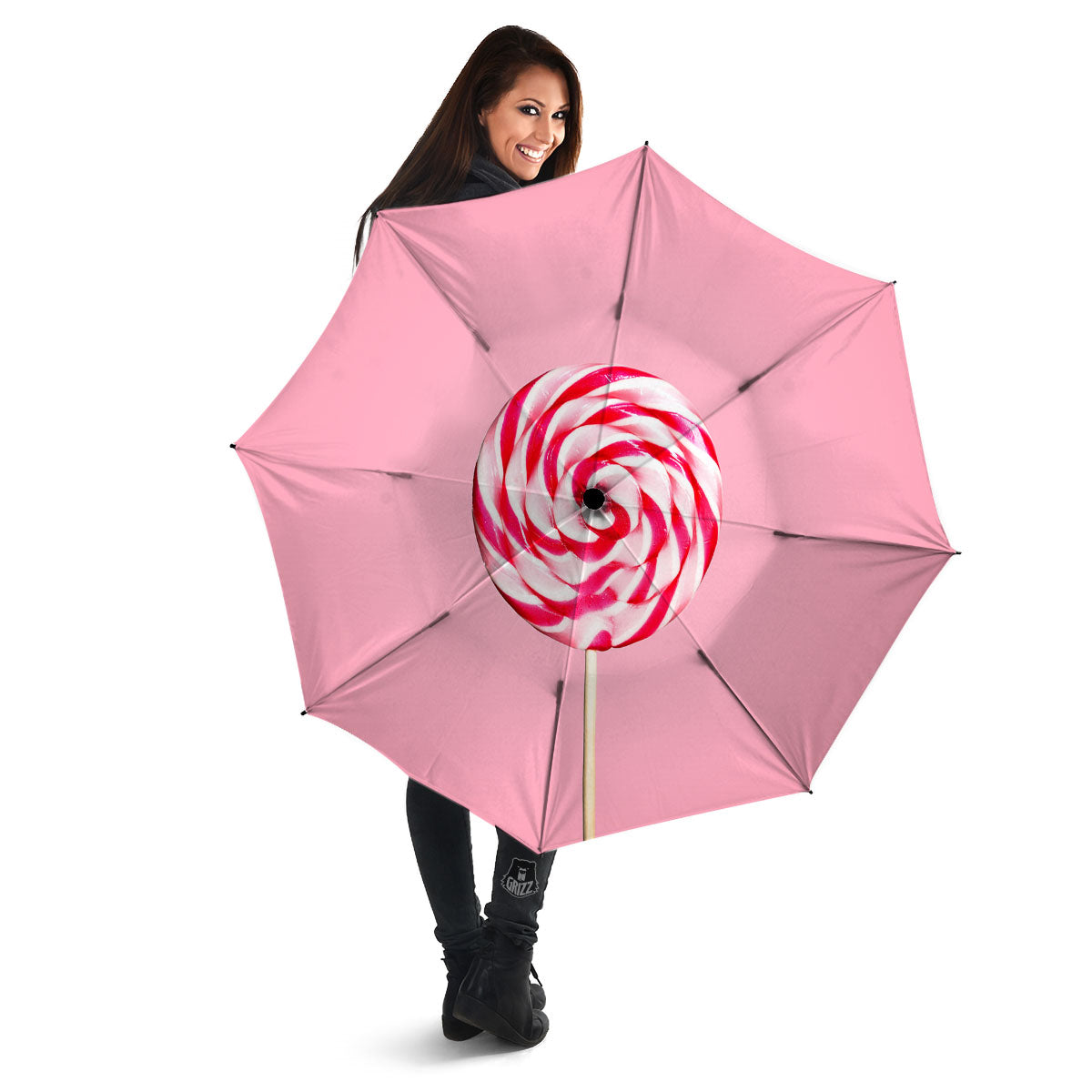 Lollipop Retro Print Umbrella-grizzshop