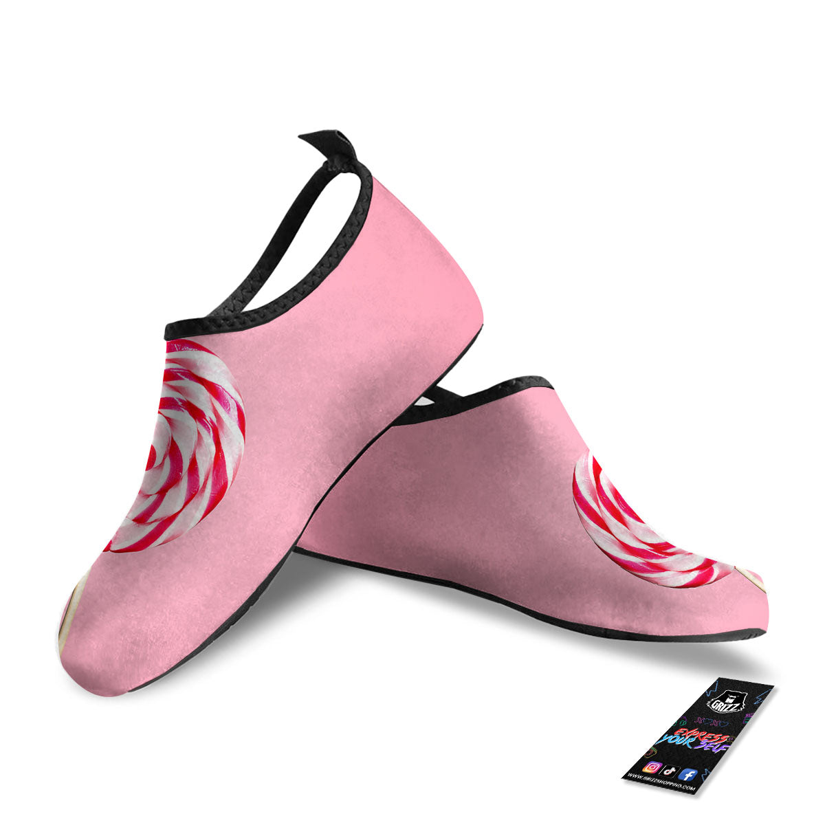 Lollipop Retro Print Water Shoes-grizzshop