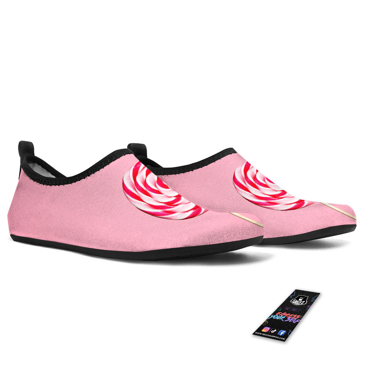 Lollipop Retro Print Water Shoes-grizzshop