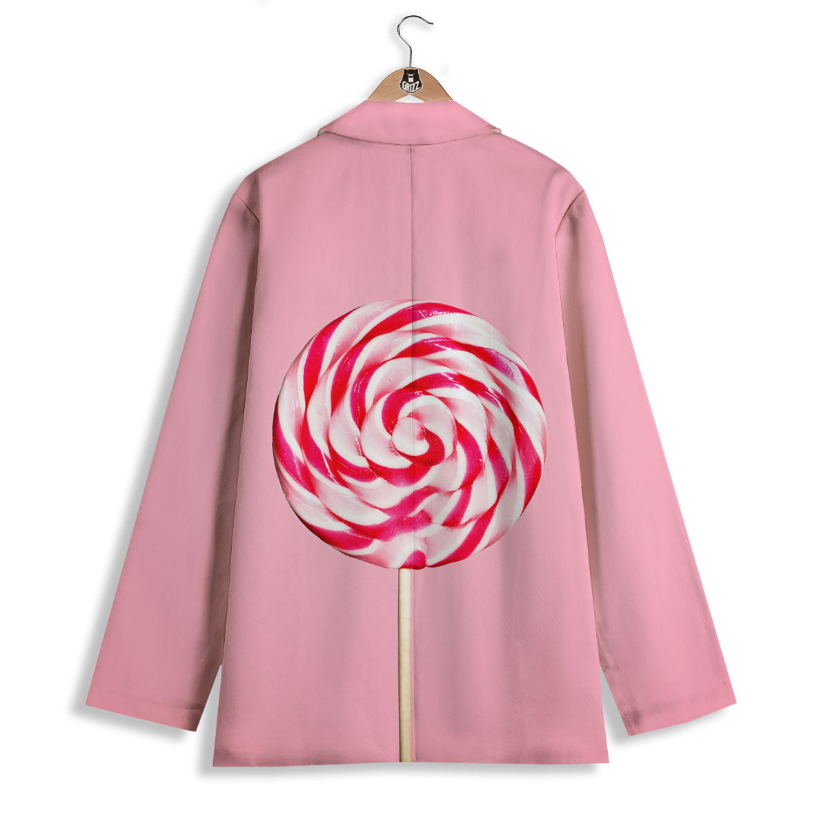 Lollipop Retro Print Women's Blazer-grizzshop