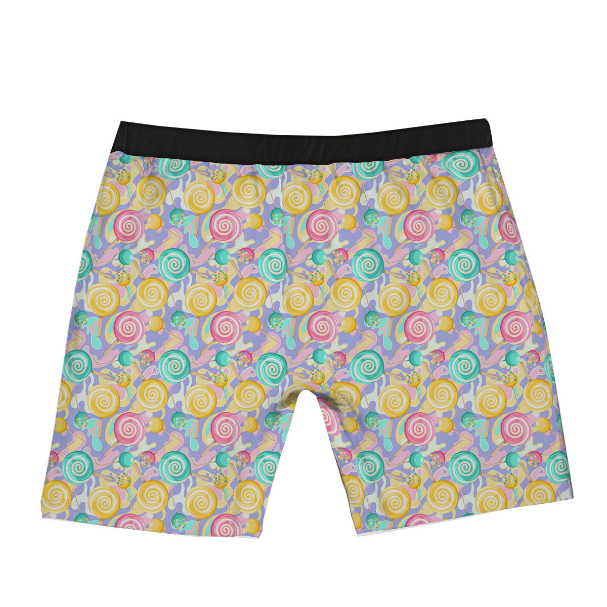 Lollipop Swirl Colorful Print Pattern Boxer Briefs-grizzshop