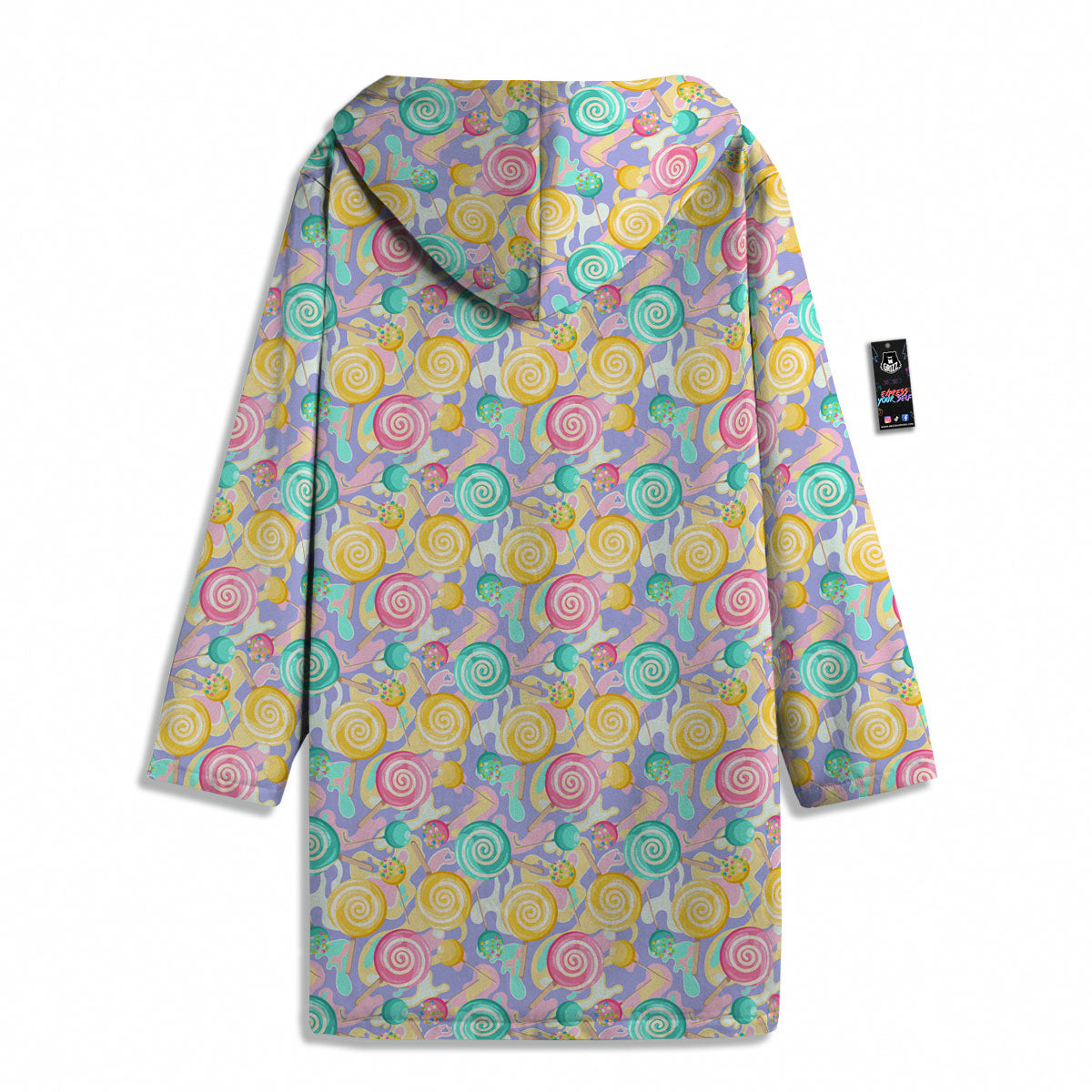 Lollipop Swirl Colorful Print Pattern Men's Windbreaker Jacket-grizzshop