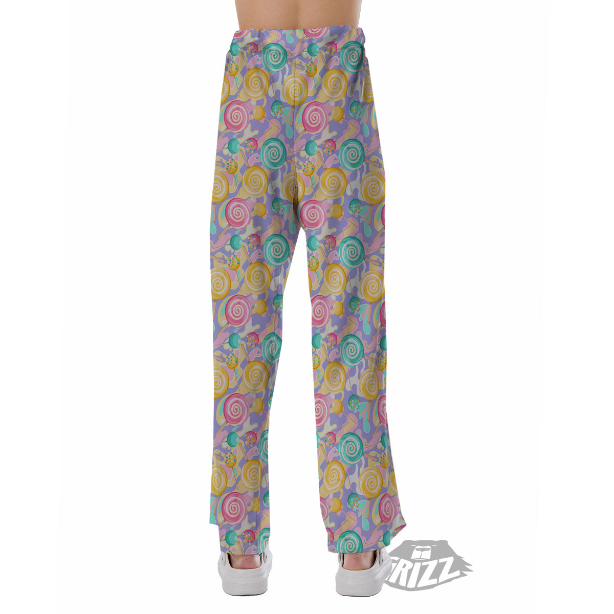 Lollipop Swirl Colorful Print Pattern Pajama Pants-grizzshop