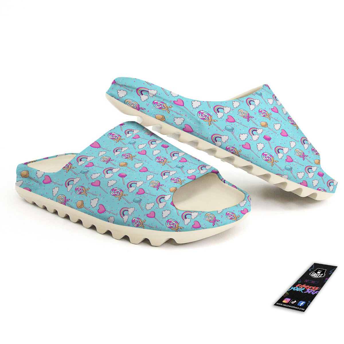 Lollipop Cute Print Pattern Sandals-grizzshop