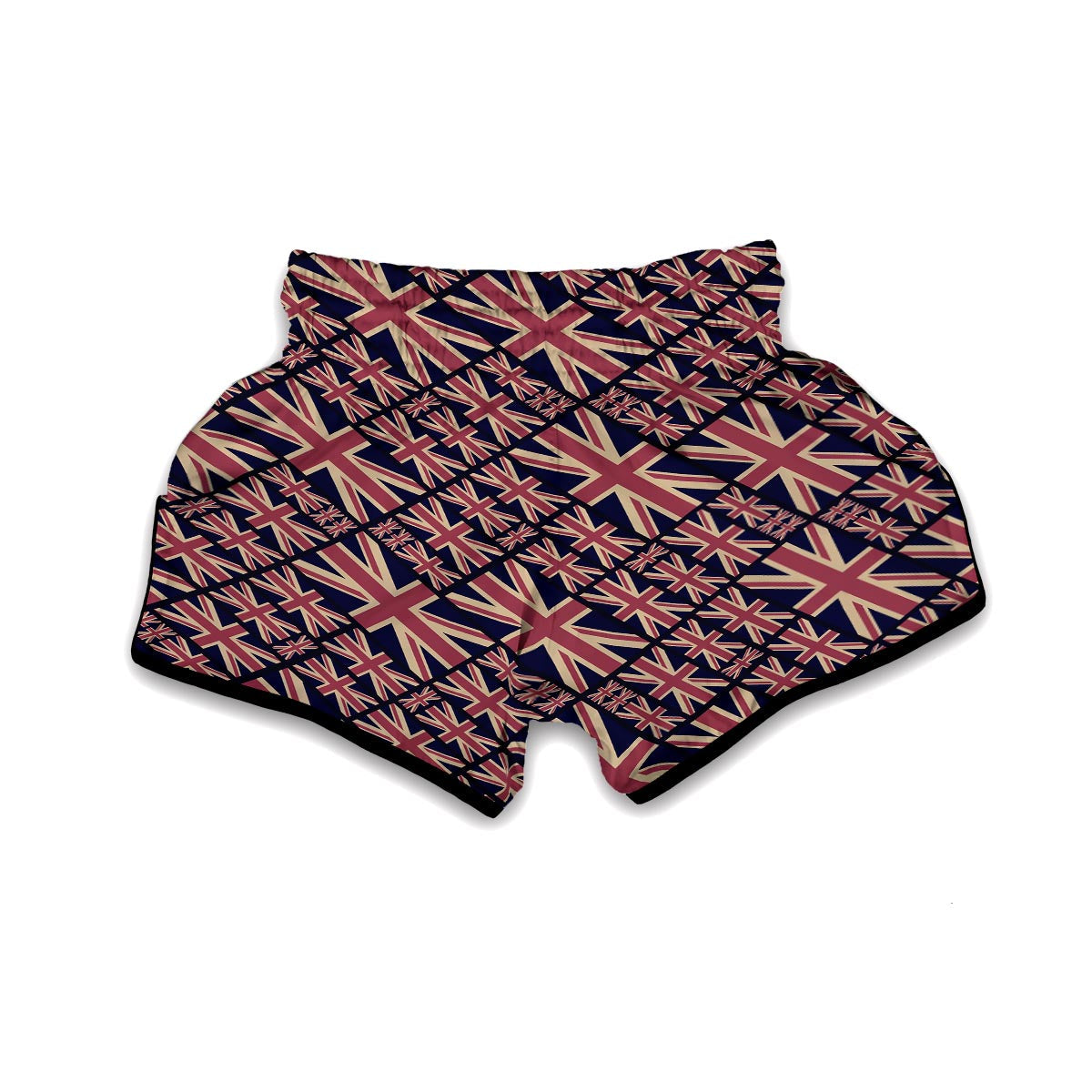 London British Flag Pattern Print Muay Thai Boxing Shorts-grizzshop