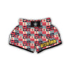 London Lover Pattern Print Muay Thai Boxing Shorts-grizzshop