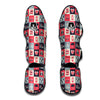 London Lover Pattern Print Muay Thai Shin Guards-grizzshop