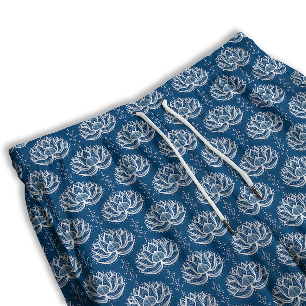 Lotus Boho Indian Print Pattern Men's Athletic Shorts