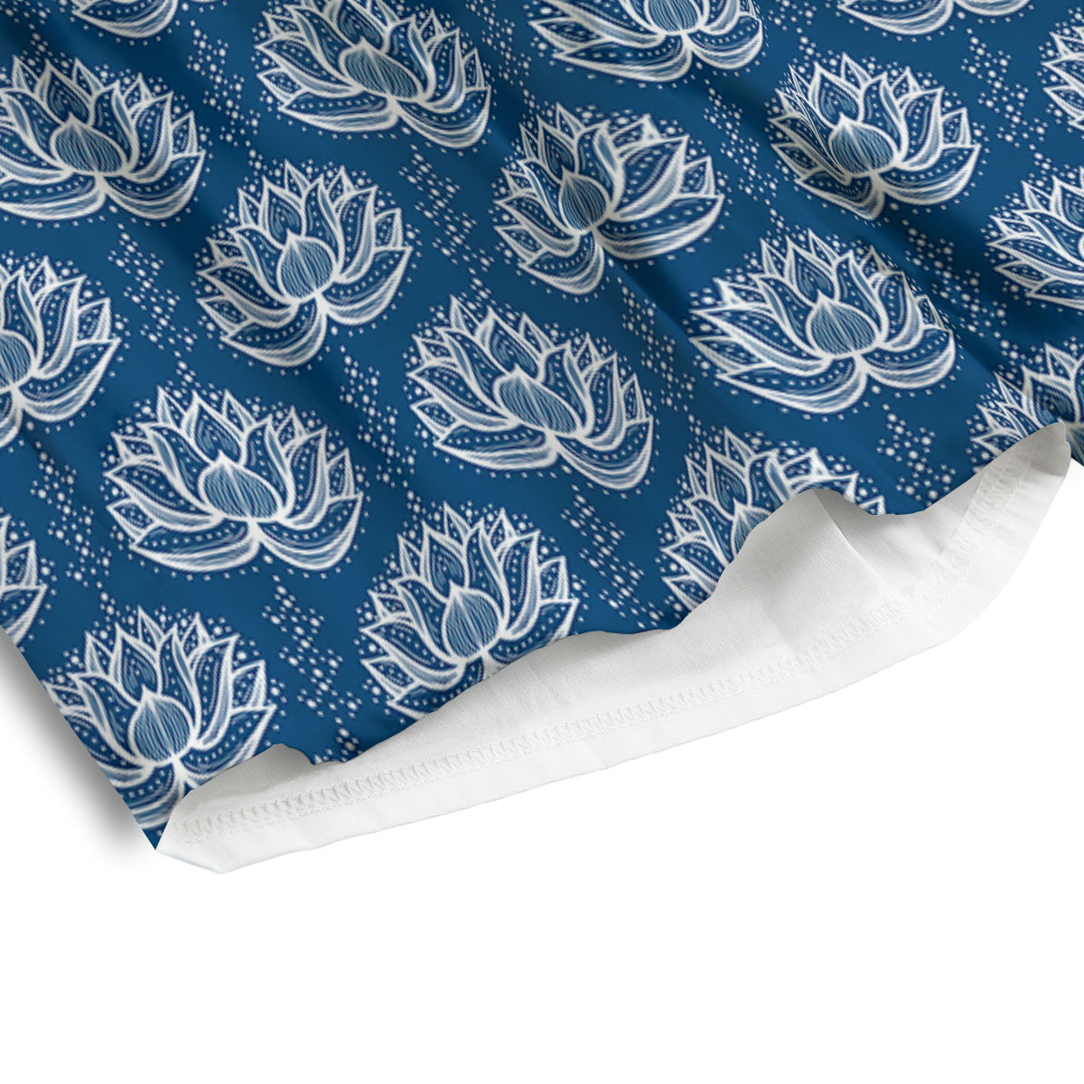 Lotus Boho Indian Print Pattern Men's Athletic Shorts