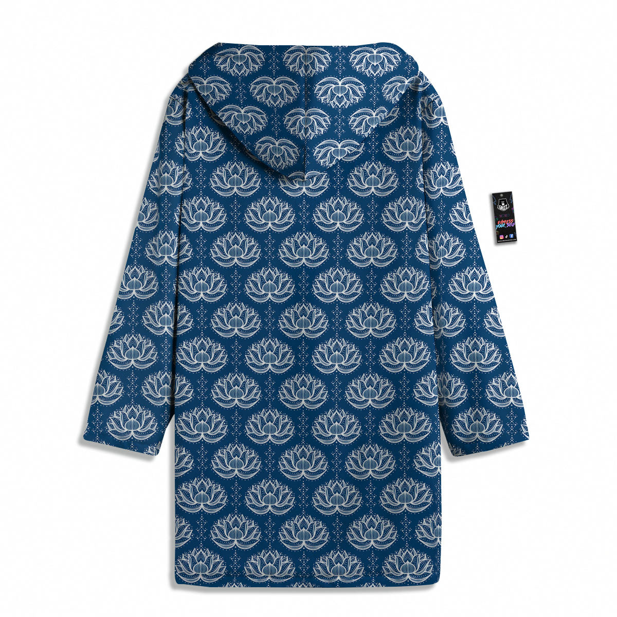 Lotus Boho Indian Print Pattern Men's Windbreaker Jacket-grizzshop
