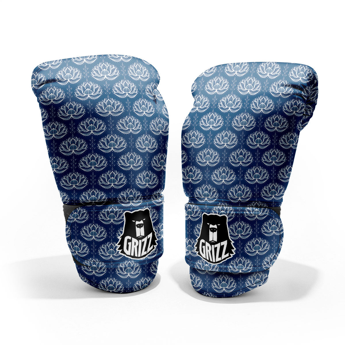 Lotus Boho Indian Print Pattern Pro Boxing Glove