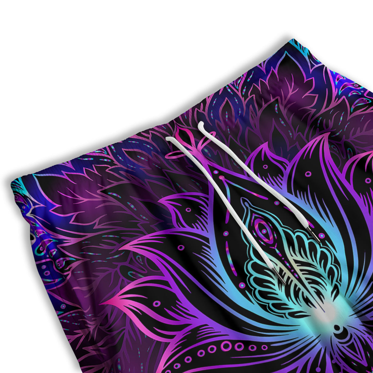 Lotus Boho Spiritual Print Men's Athletic Shorts