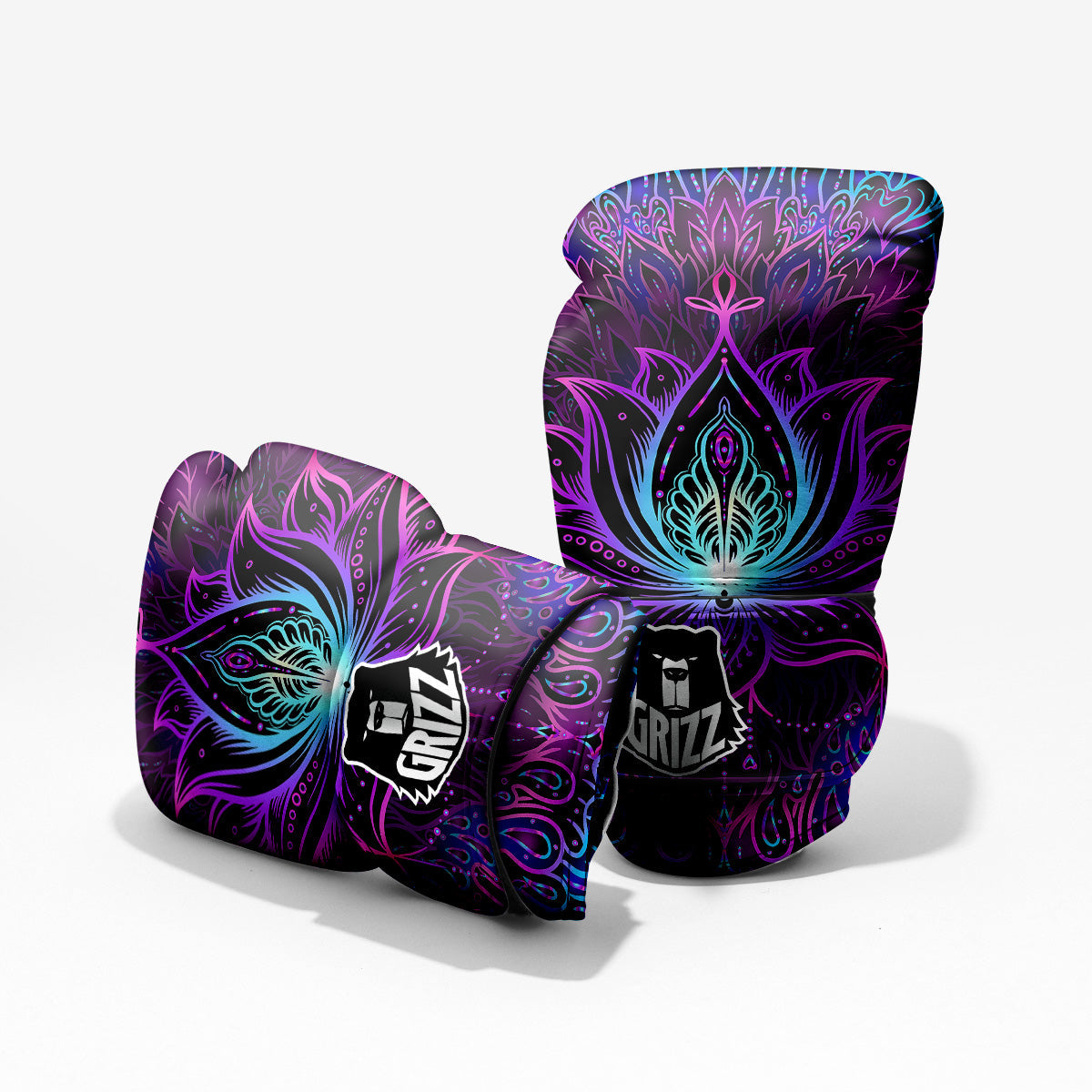 Lotus Boho Spiritual Print Pro Boxing Glove