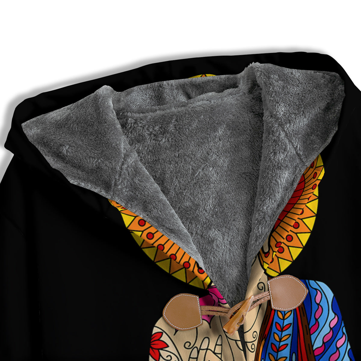 Lotus Buddha Colorful Print Men's Windbreaker Jacket-grizzshop