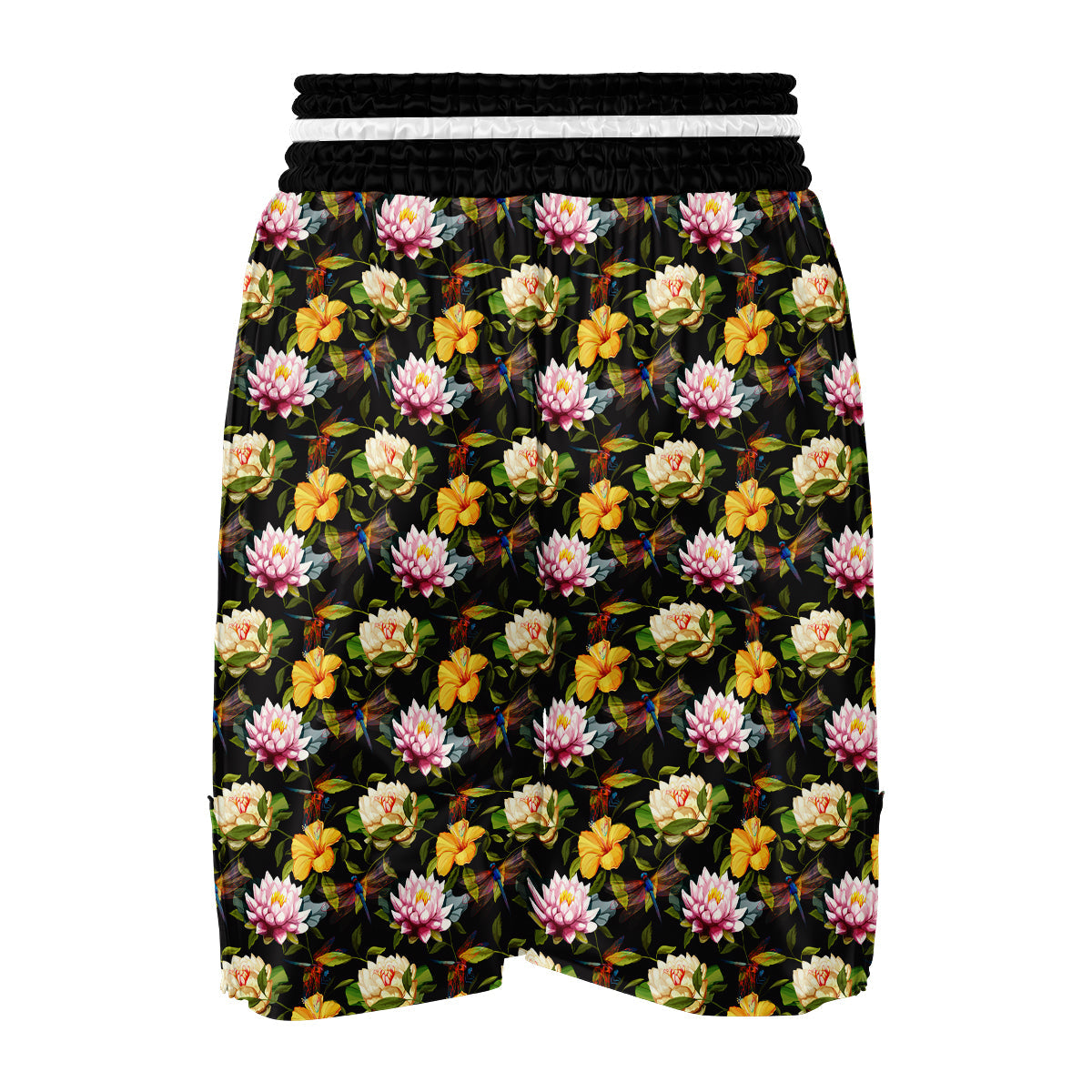 Lotus Dragon fly Boxing Shorts-grizzshop