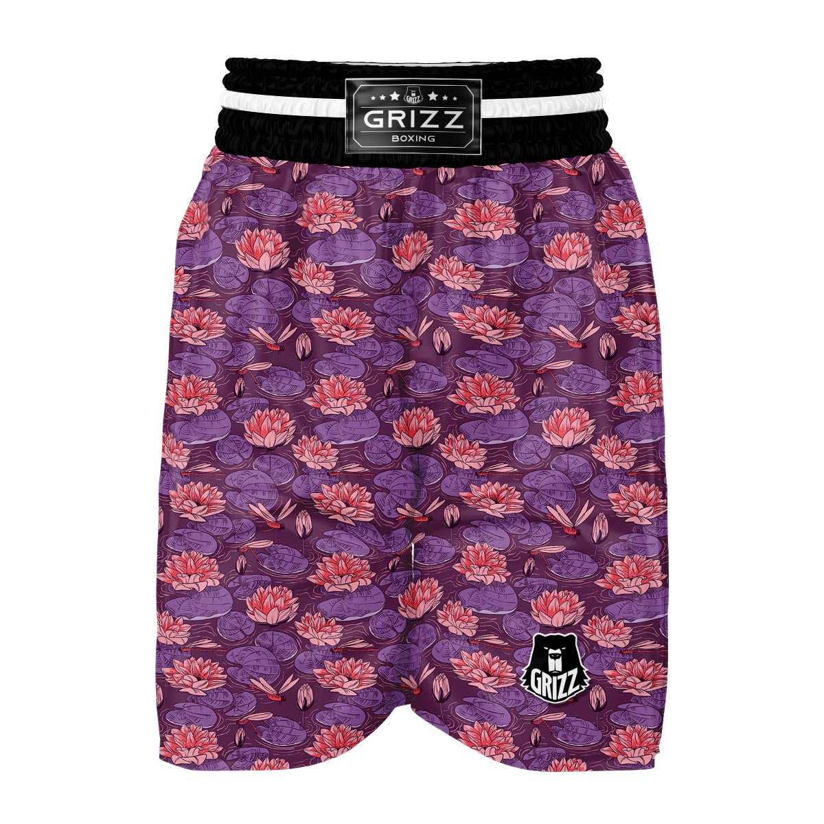 Lotus Dragonfly Boxing Shorts-grizzshop