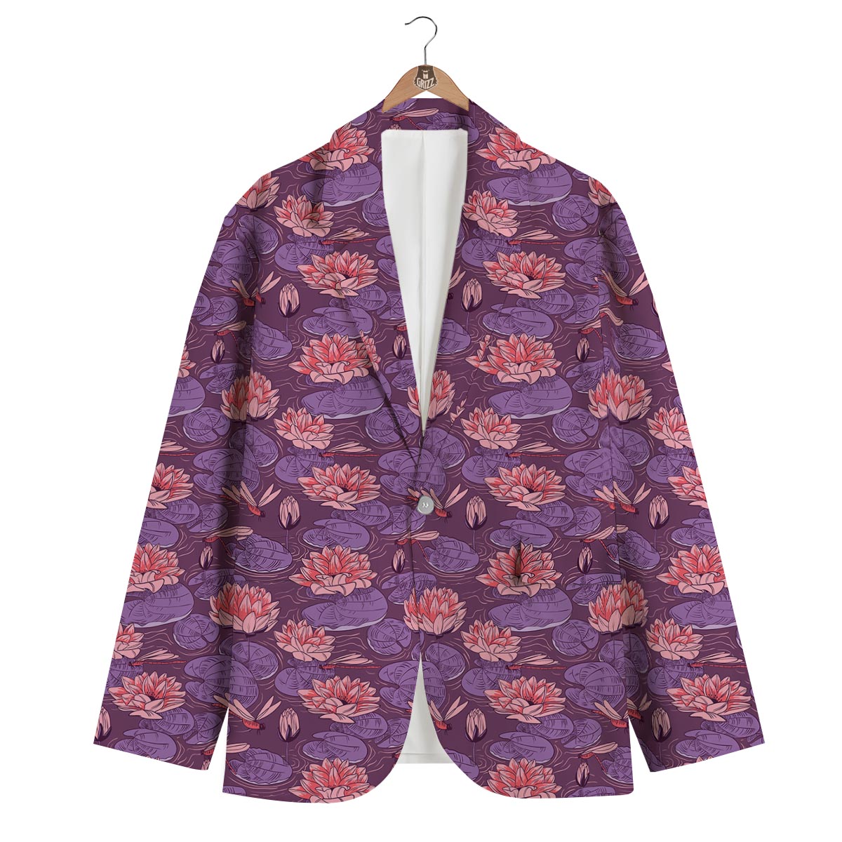 Lotus Dragonfly Men's Blazer-grizzshop