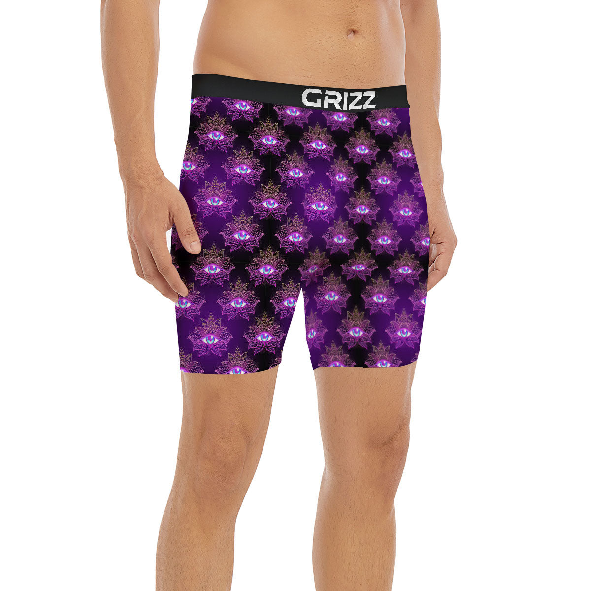 Lotus Eye Of Providence Print Pattern Boxer Briefs-grizzshop