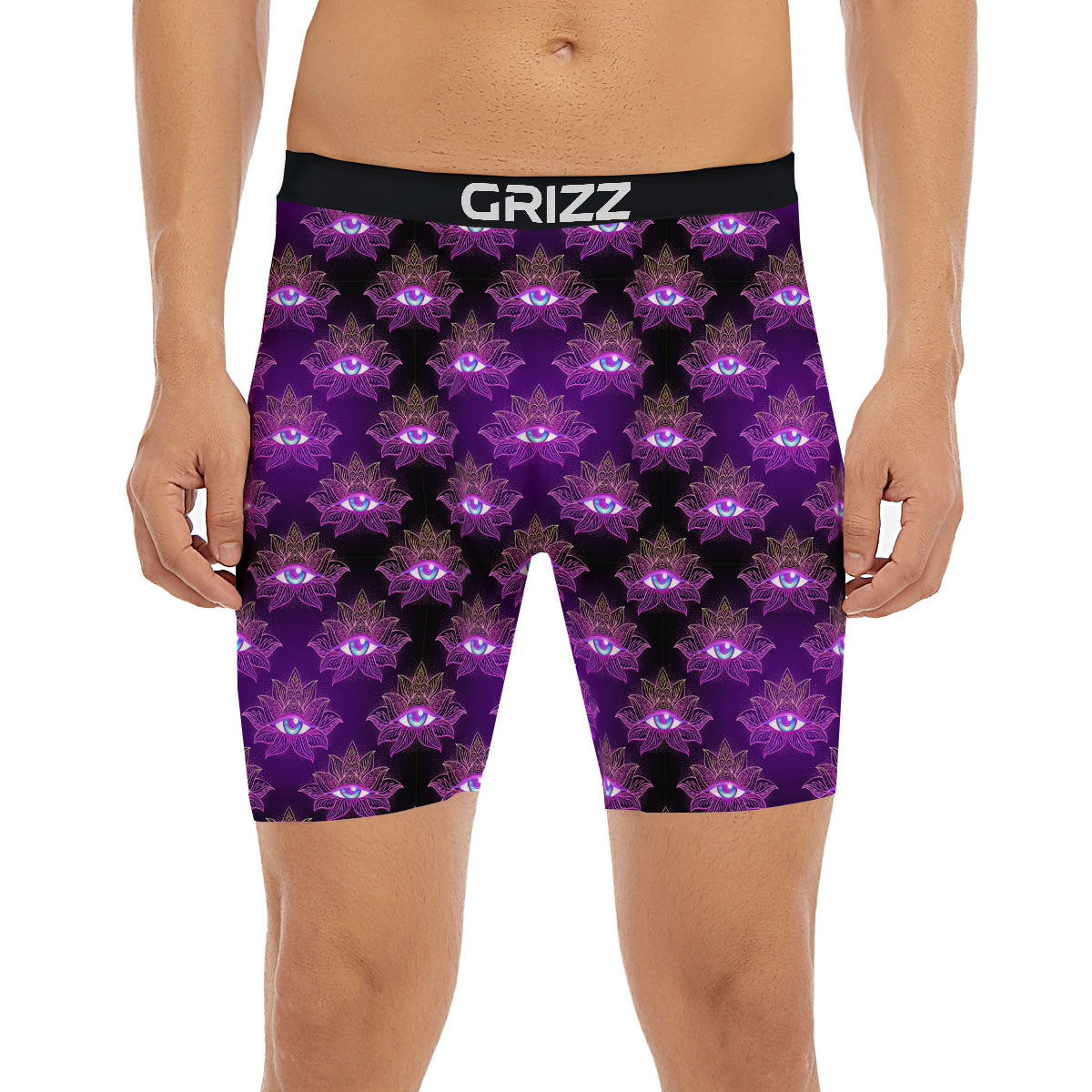 Lotus Eye Of Providence Print Pattern Boxer Briefs-grizzshop