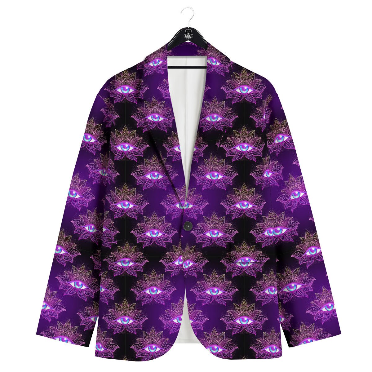 Lotus Eye Of Providence Print Pattern Men's Sport Coat-grizzshop