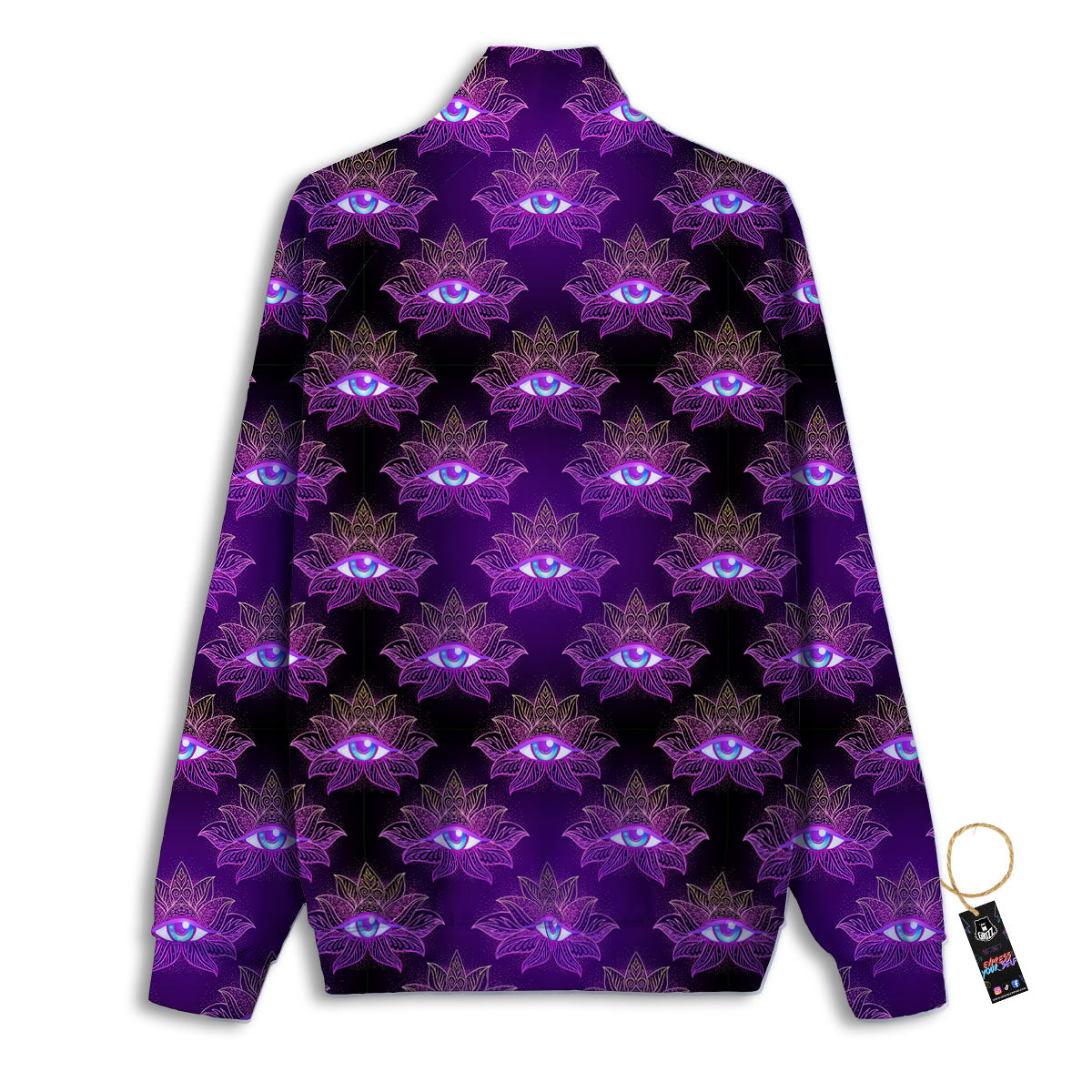 Lotus Eye Of Providence Print Pattern Track Jacket-grizzshop
