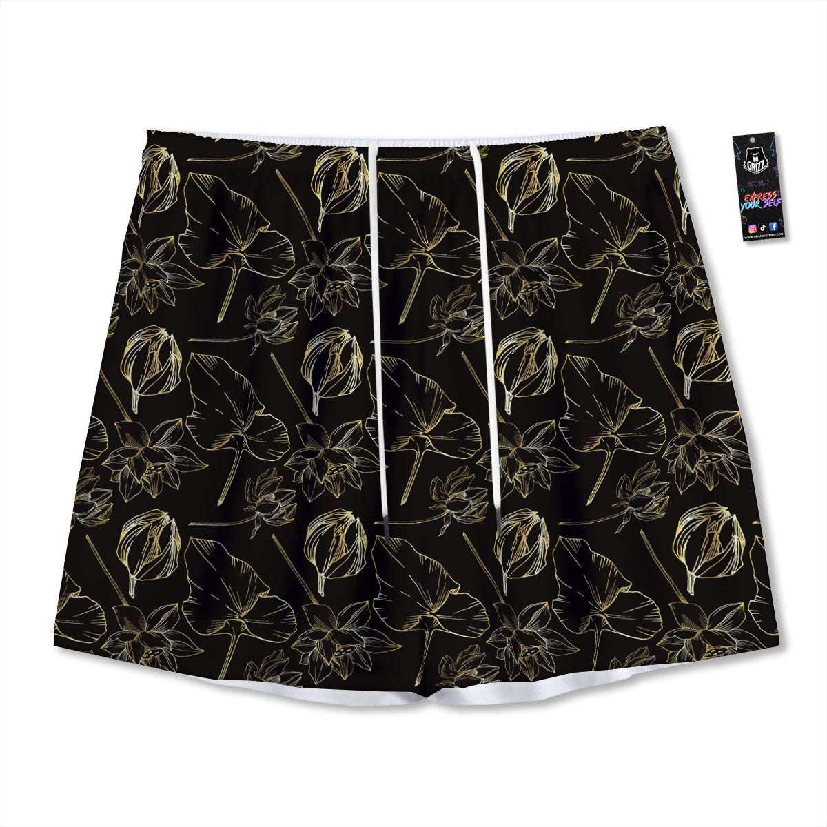 Merry Christmas Cute Print Pattern Mesh Shorts