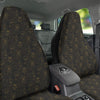 Lotus Gold And Black Print Pattern Car Seat Covers-grizzshop