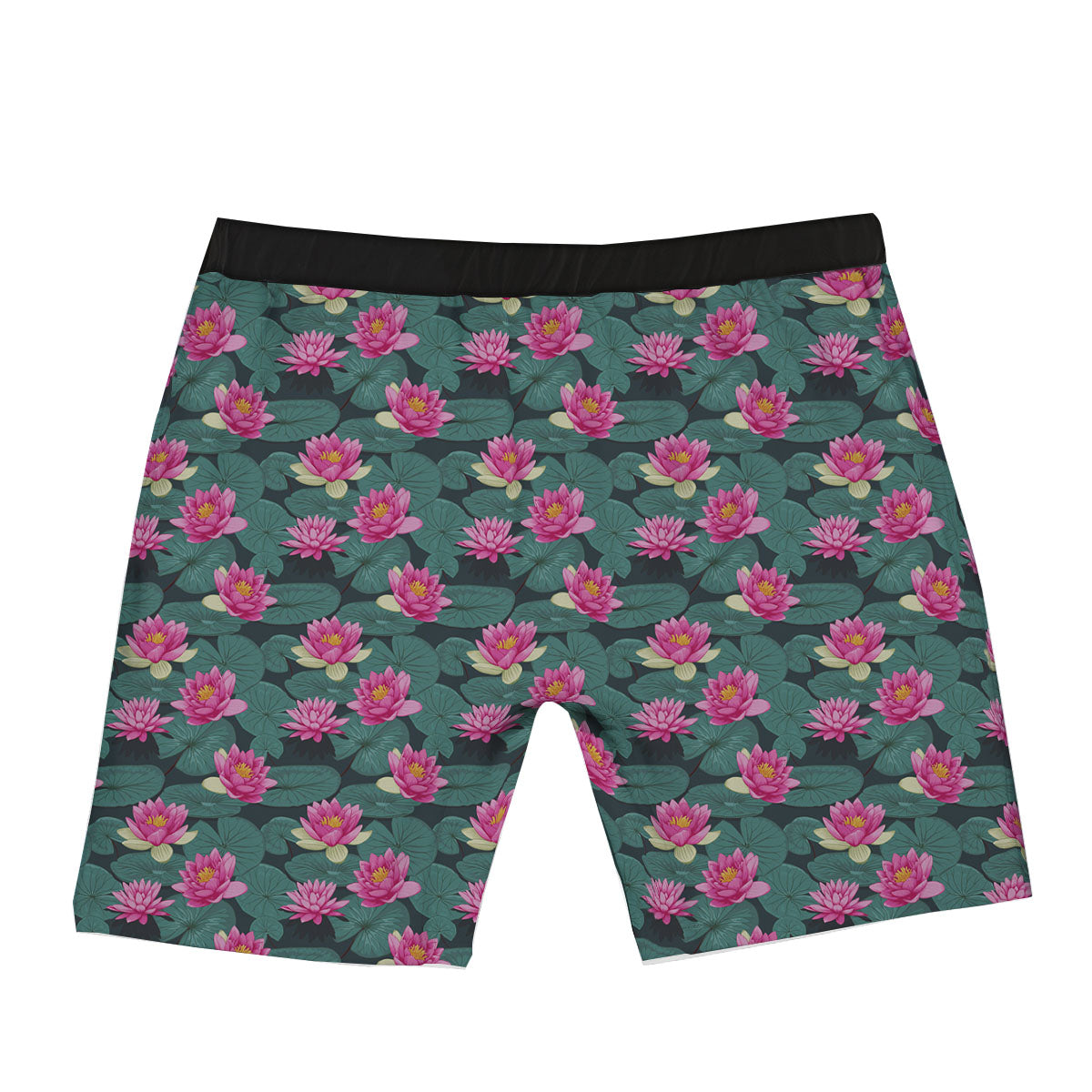 Lotus Hot Pink Print Pattern Boxer Briefs-grizzshop