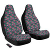 Lotus Hot Pink Print Pattern Car Seat Covers-grizzshop