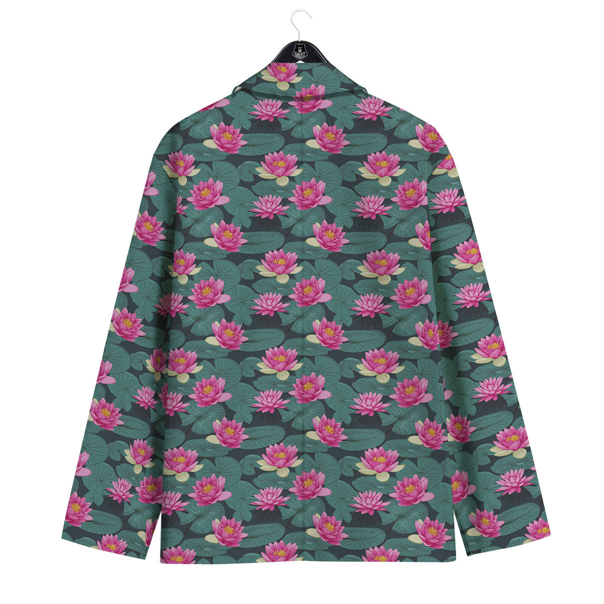 Lotus Hot Pink Print Pattern Men's Sport Coat-grizzshop