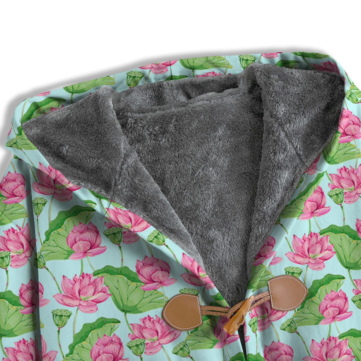 Lotus Leaf And Flower On The Water Print Pattern Men's Windbreaker Jacket-grizzshop