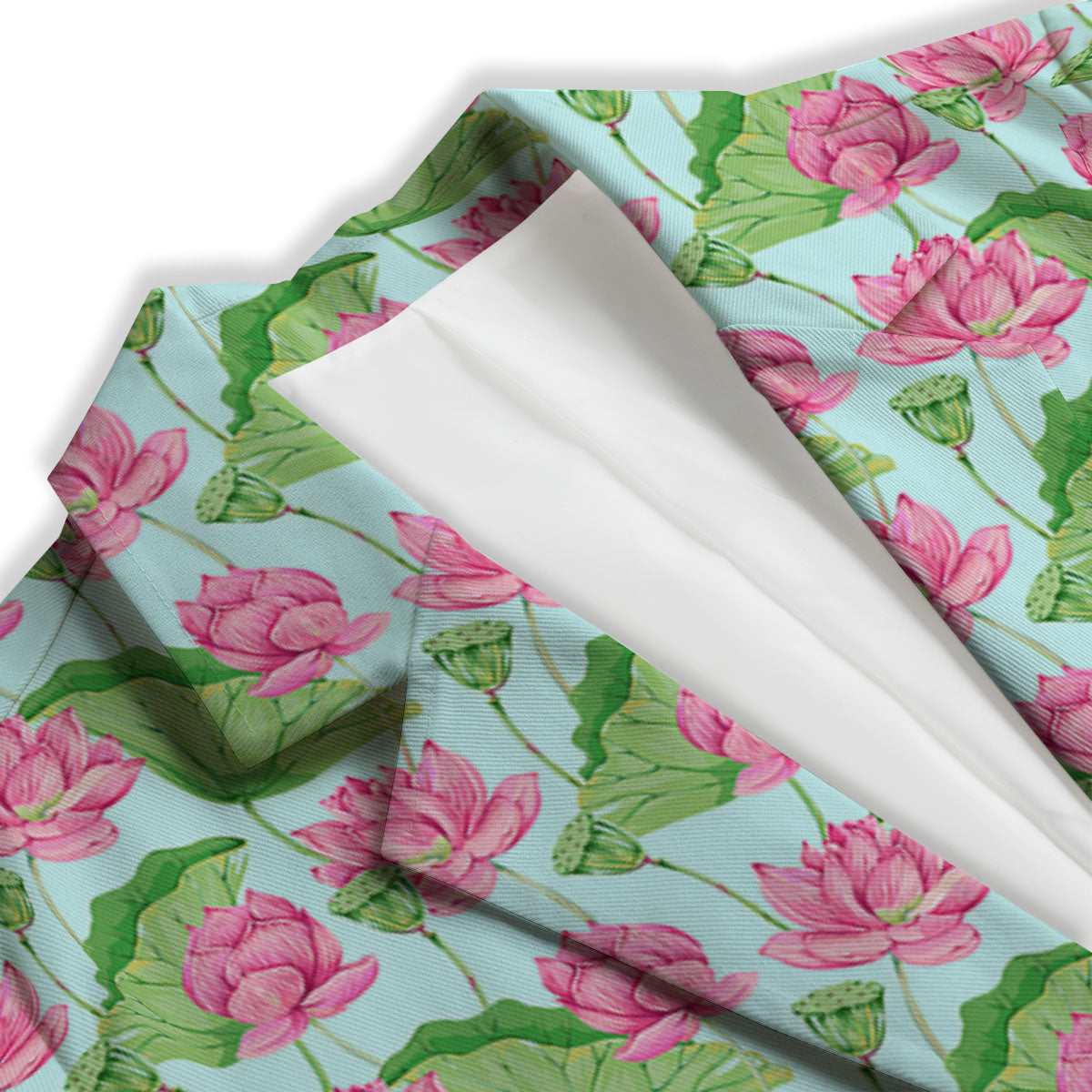 Lotus Leaf And Flower On The Water Print Pattern Women's Blazer-grizzshop