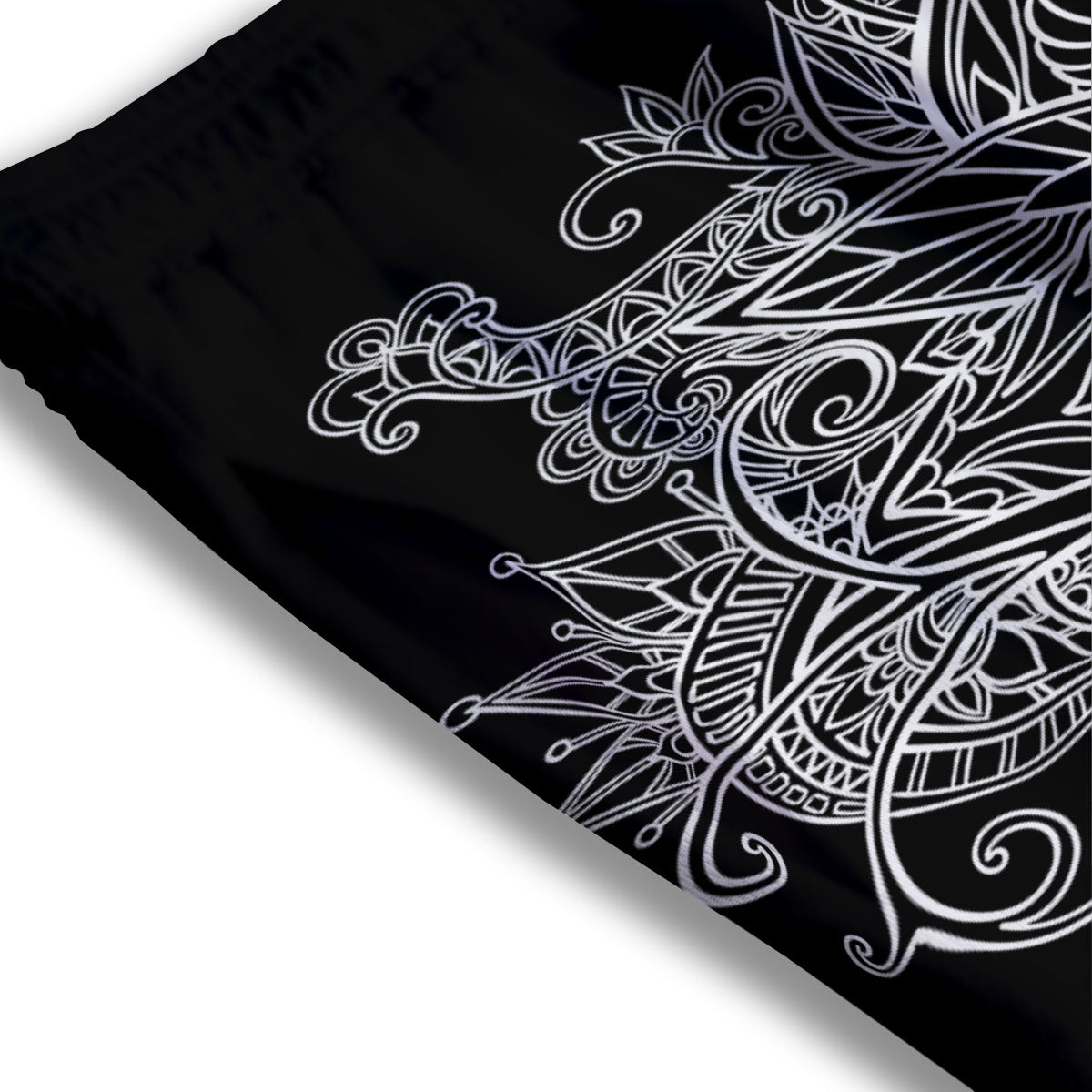 Milky Way Galaxy Space Dark Purple Print Mesh Shorts