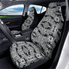 Lotus Monochrome Print Pattern Car Seat Covers-grizzshop