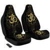 Lotus Om Gold Print Car Seat Covers-grizzshop