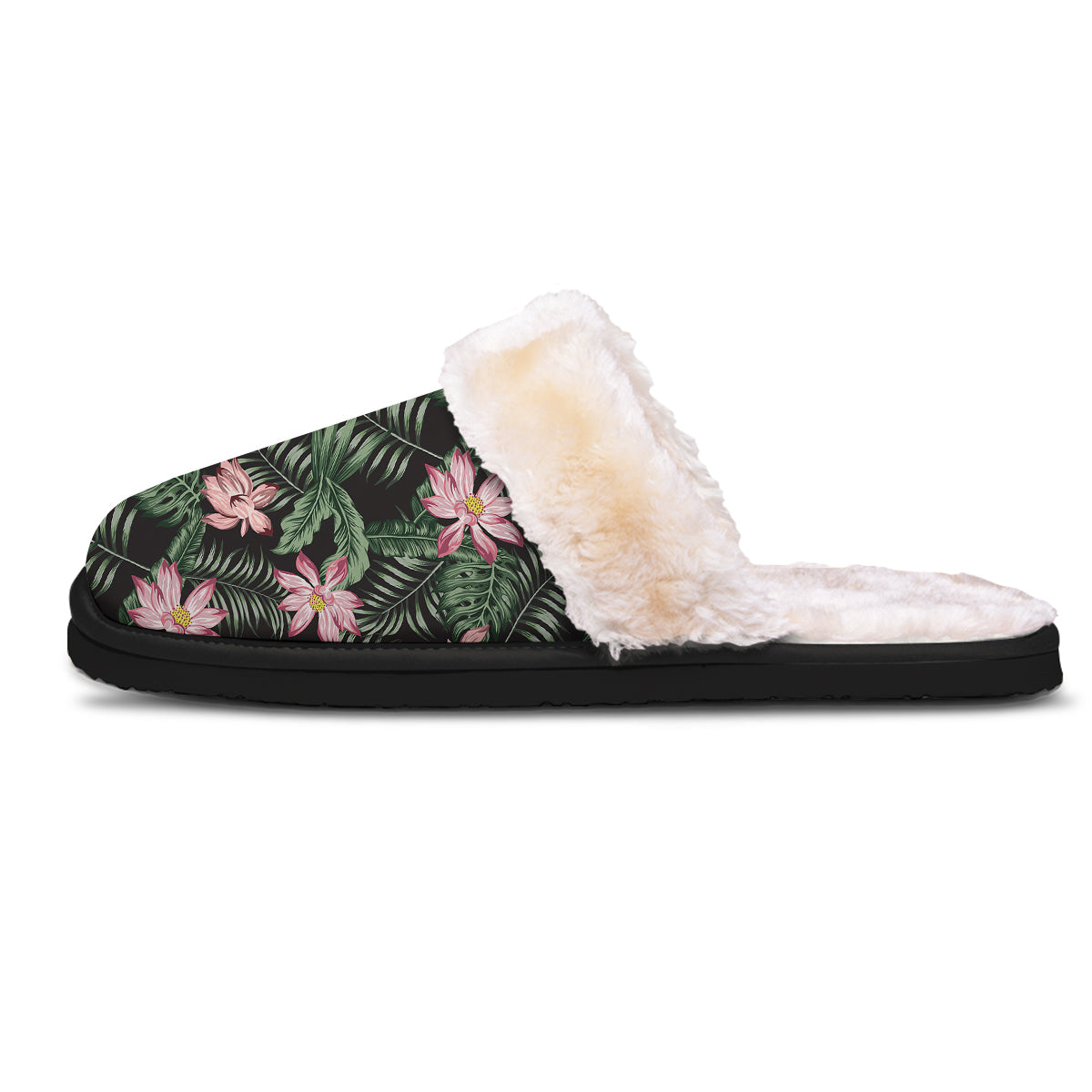 Lotus Tropical Print Pattern Slippers-grizzshop